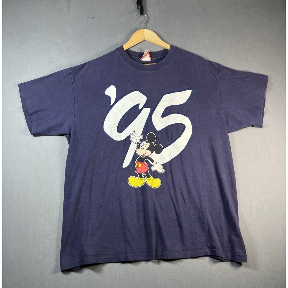 Vintage Disney Mickey Mouse Shirt Mens Large X-Large 95 Walt Disney World 90s